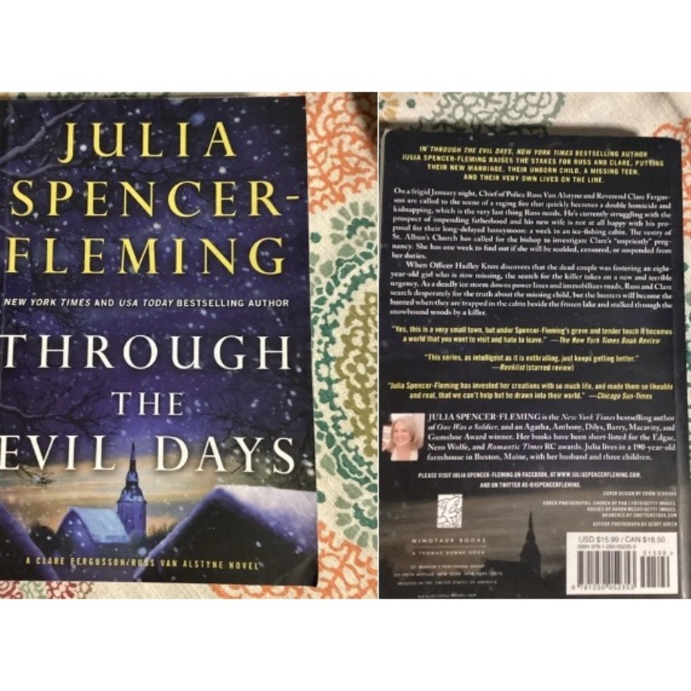Julia Spencer-Fleming Paperback Through the Evil Days Mystery Thriller Novel